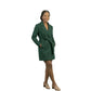 Plus Size Maxi Belted Wool Coat