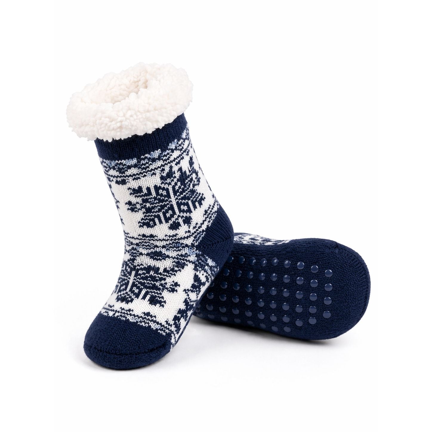 Kids Winter Snowflake Non-Slip Socks