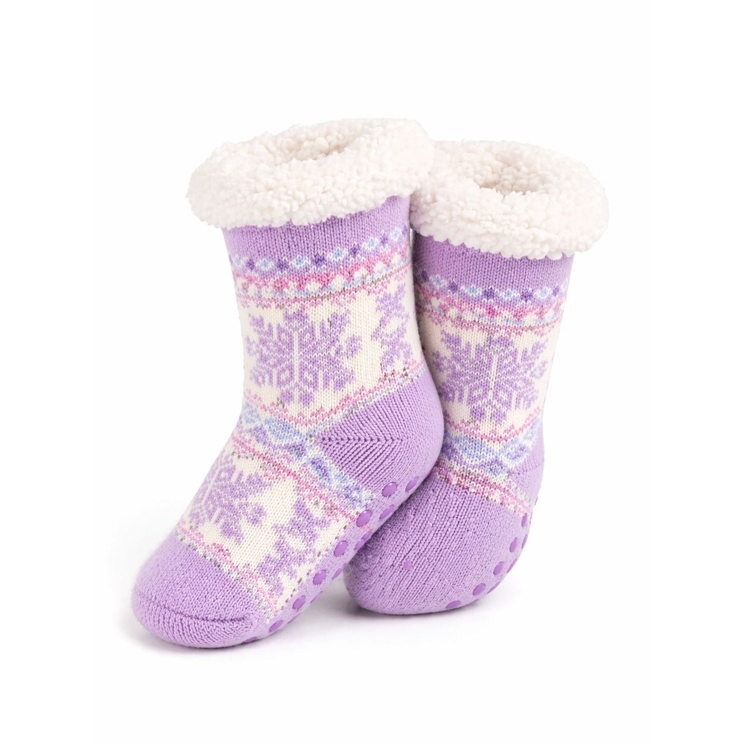 Kids Winter Snowflake Non-Slip Socks