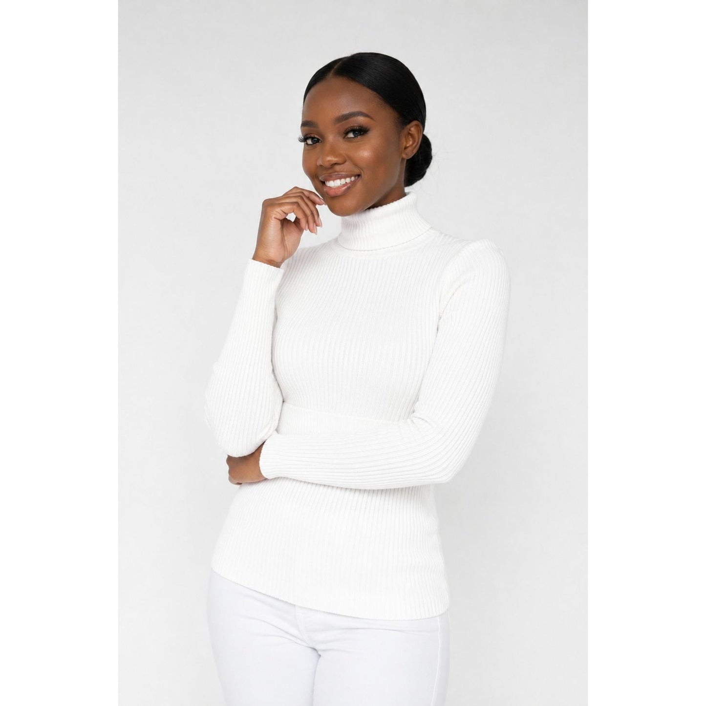 Winter Fitted Ribbed Turtleneck