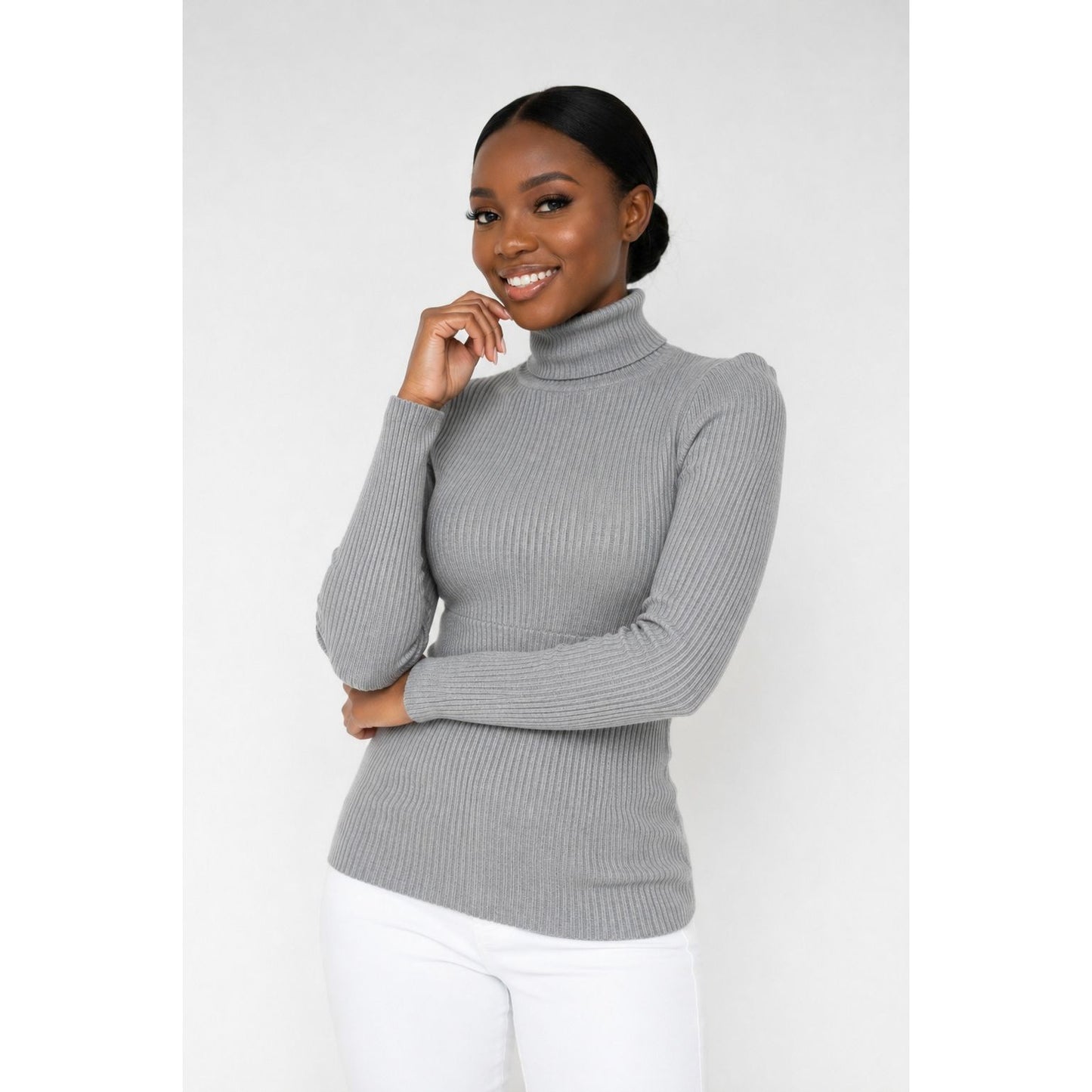 Winter Fitted Ribbed Turtleneck