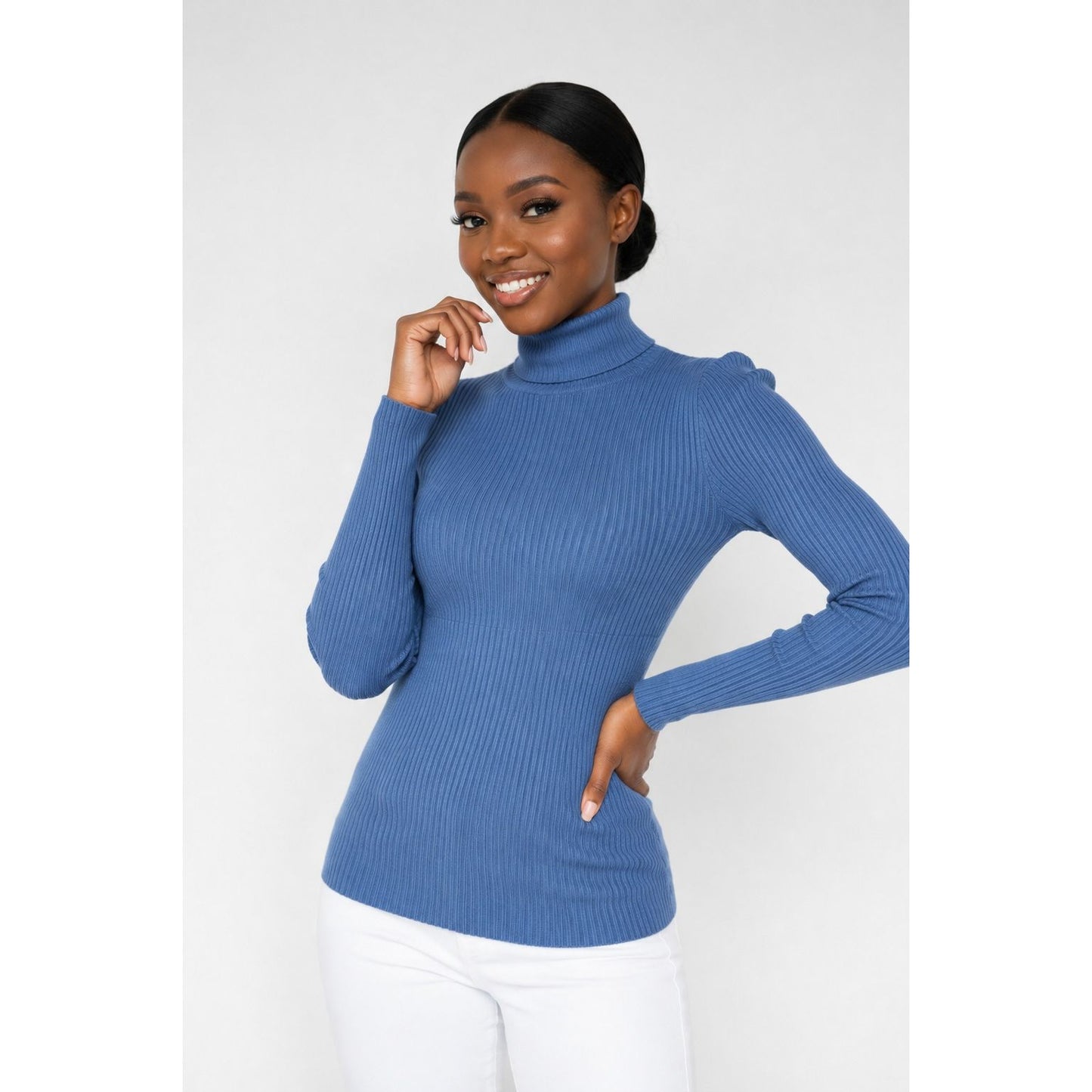 Winter Fitted Ribbed Turtleneck