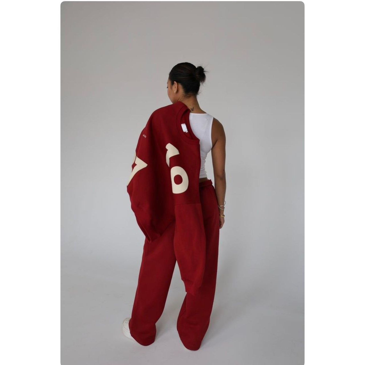 1987 Loose-Fit Sweater & Straight-Leg Pants Set