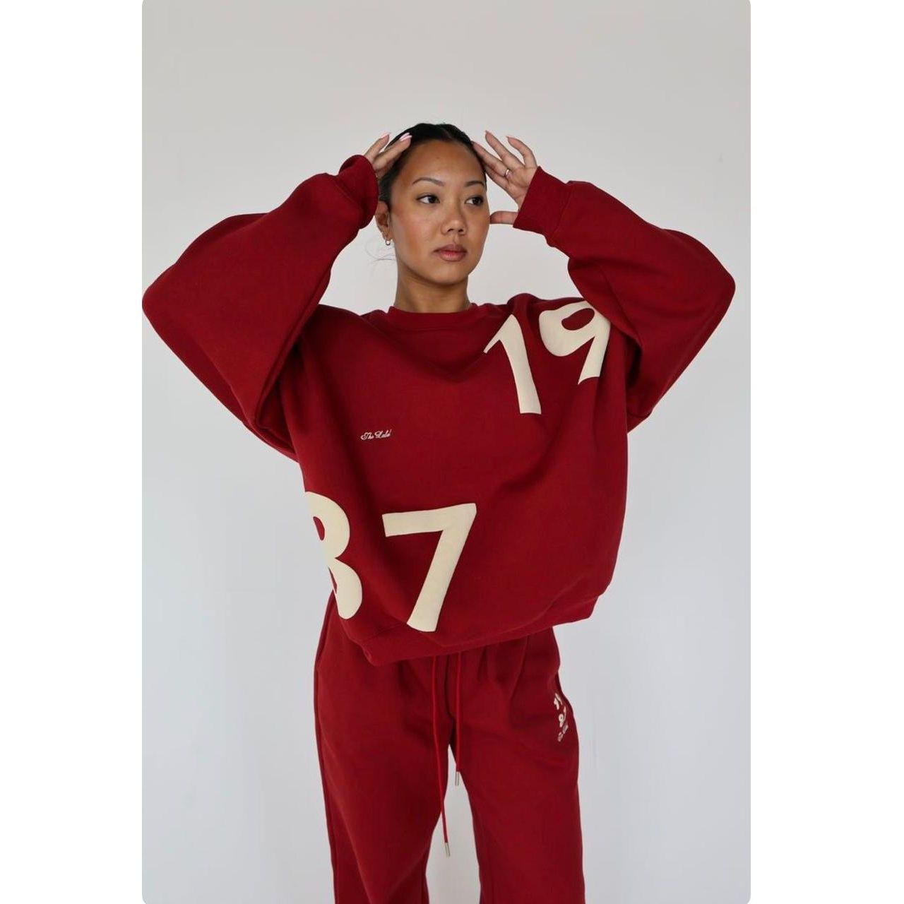 1987 Loose-Fit Sweater & Straight-Leg Pants Set