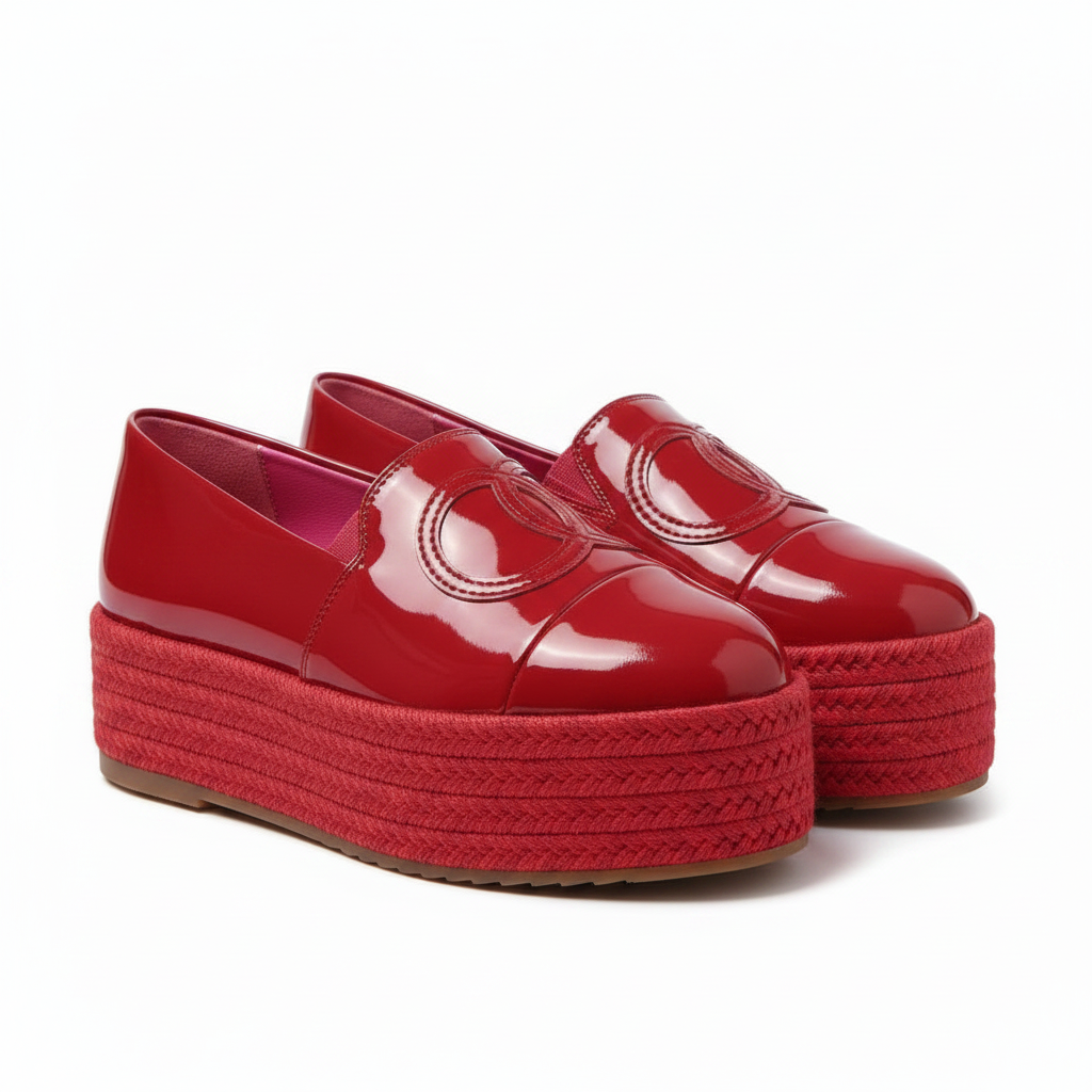 Krystal Rhinestone Decorated Platform Shoes