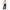 High Waist Slant Pocket Cord Black Pants