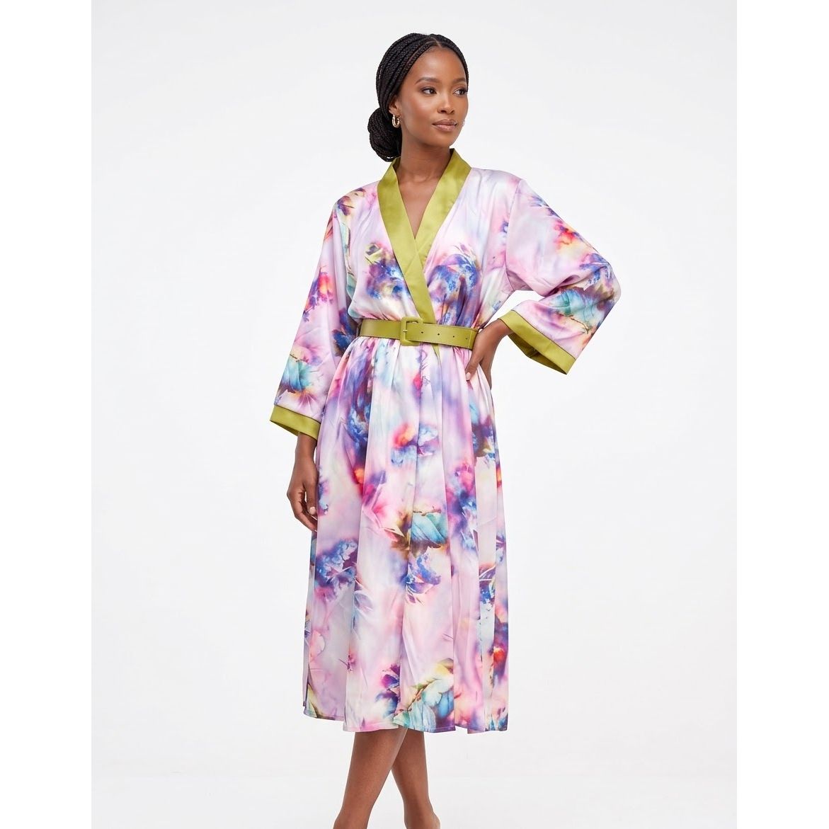 Plus Size Dashiki Ankara Floral Dress
