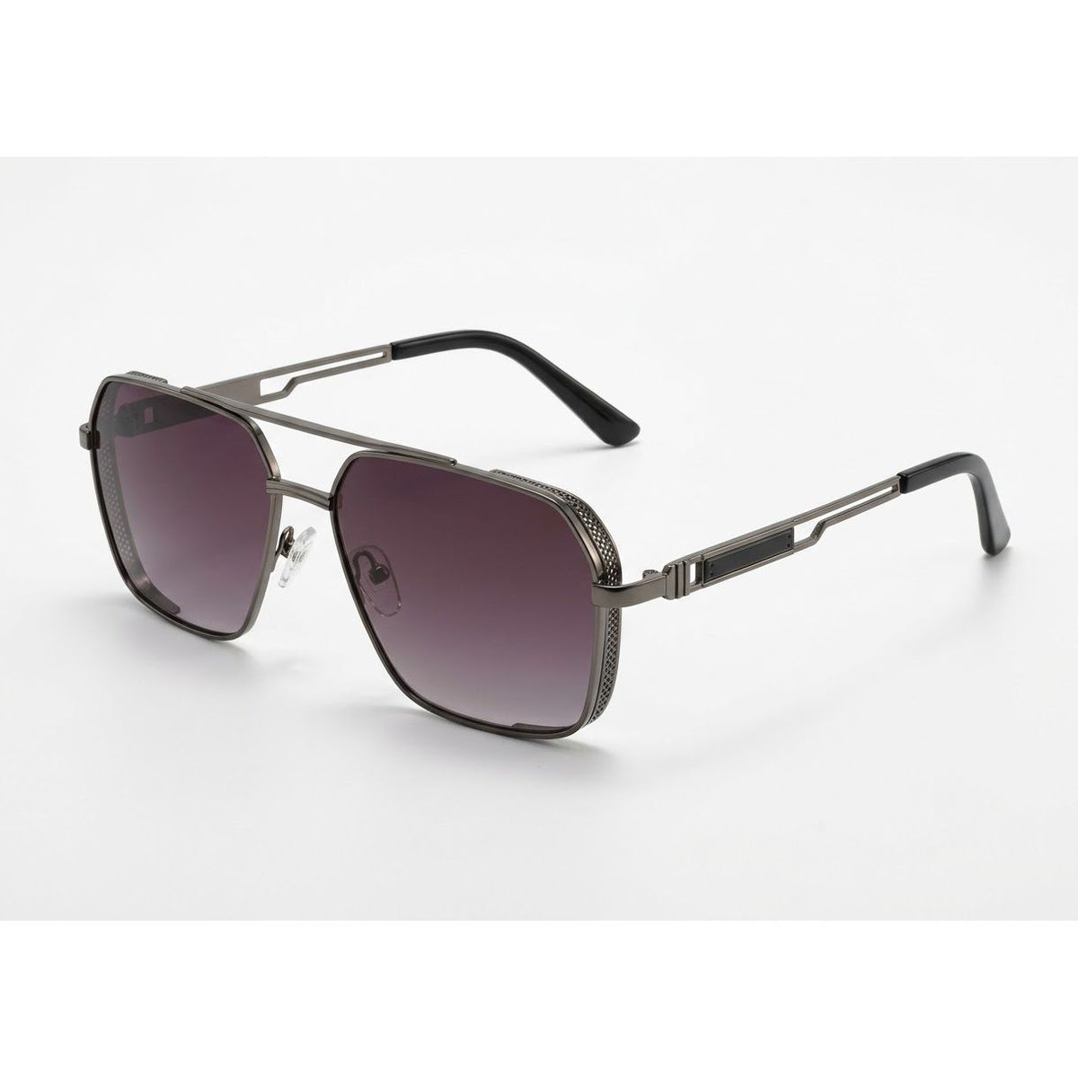 Navigator Metal Sunglasses with Tinted Lenses