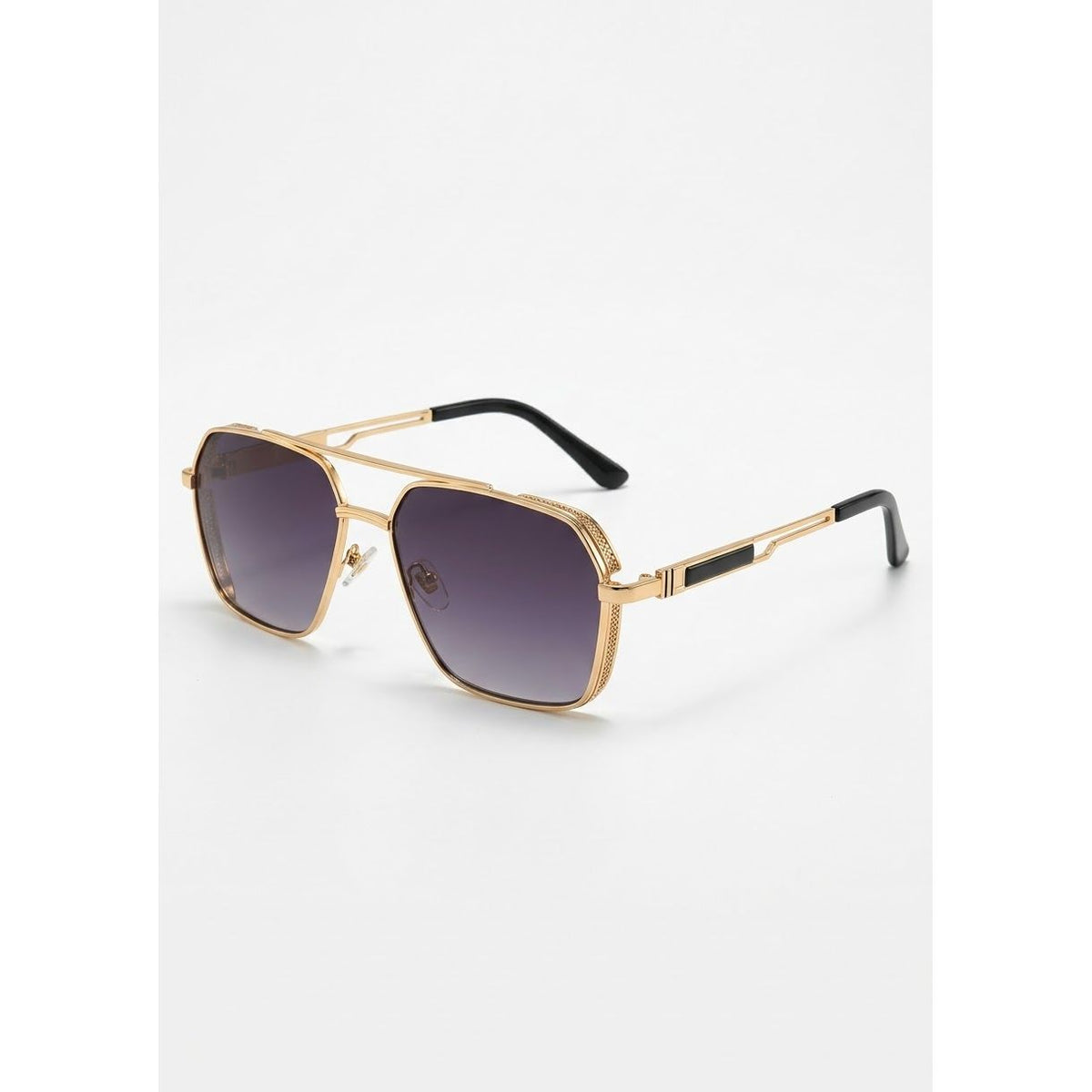 Navigator Metal Sunglasses with Tinted Lenses