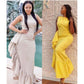 Sleeveless Side Ruffle Dress