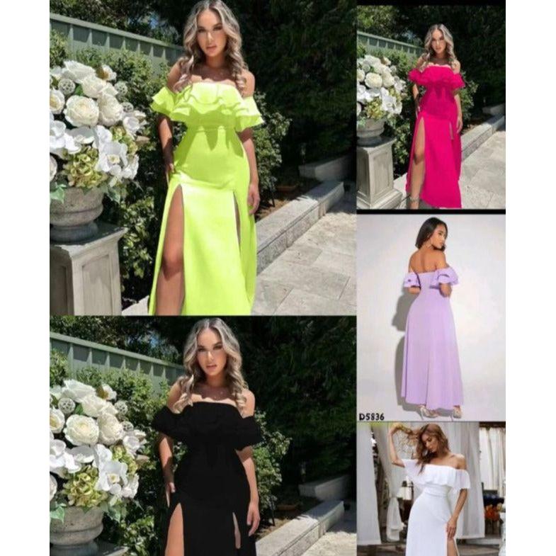 Off Shoulder Backless Dress