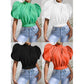 Short Puffed Sleeve Top