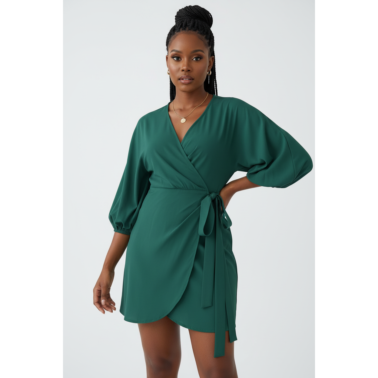 Wrapped Around Mini Dress