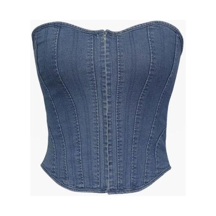 Sexy Denim Corset Top
