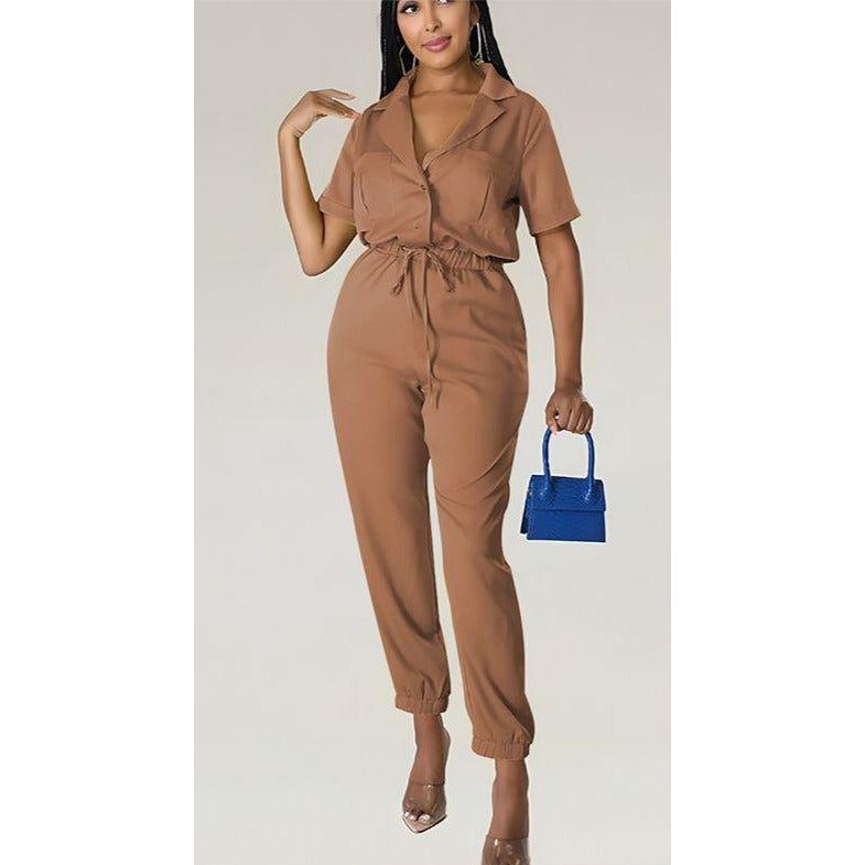 Sexy Short Sleeve Jumpsuit
