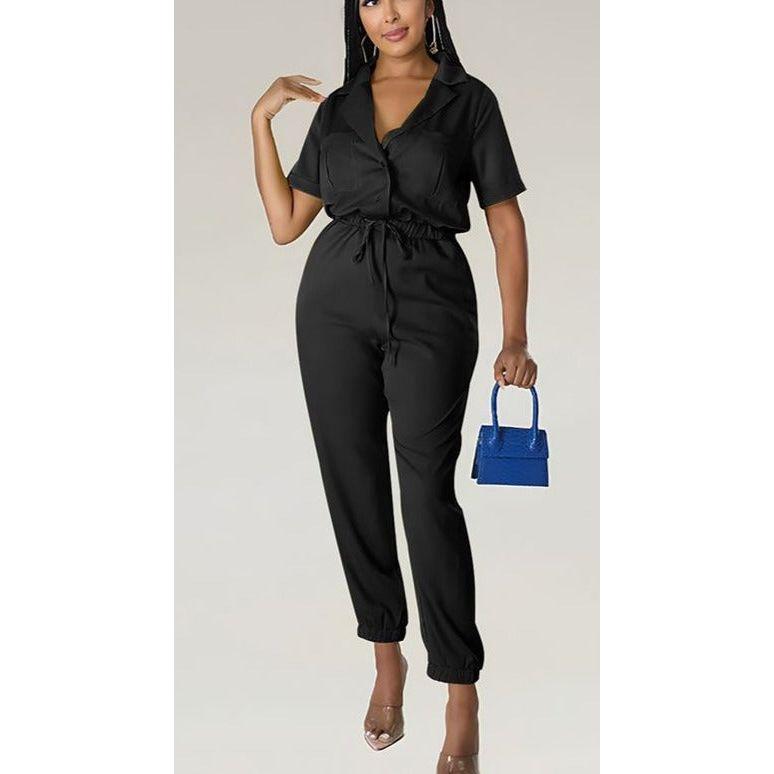 Sexy Short Sleeve Jumpsuit