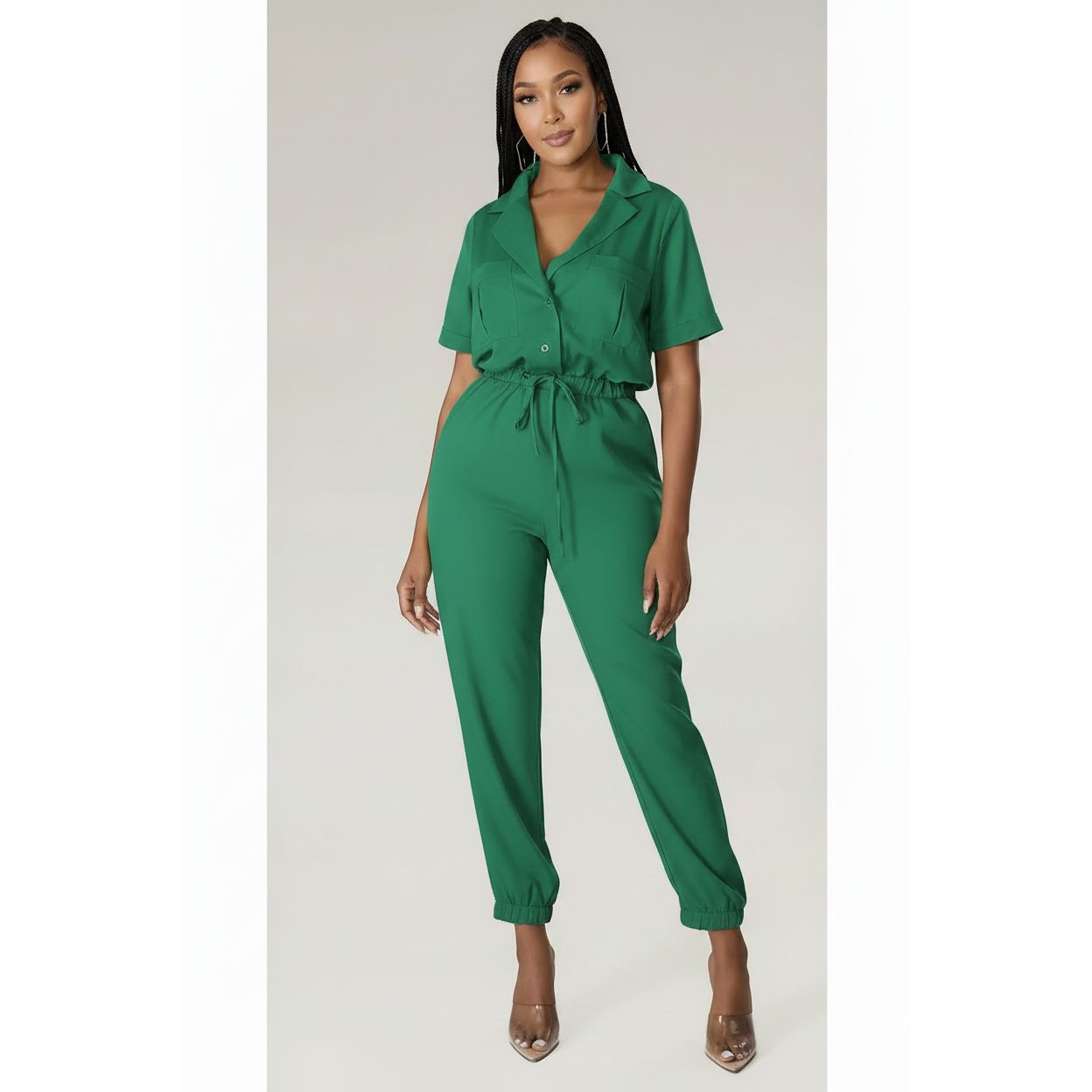 Sexy Short Sleeve Jumpsuit