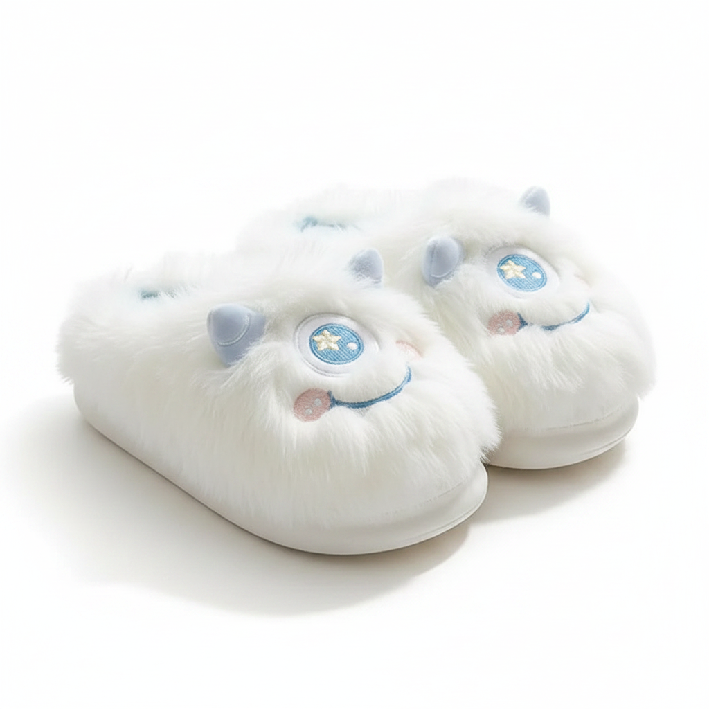 One-Eyed Elf Soft Fur Winter Slippers