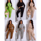 Solid Color Casual Set