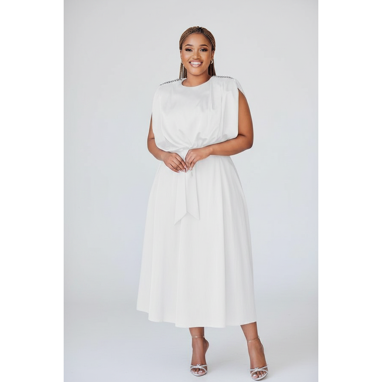 Sleeveless Round Neck Maxi Dress