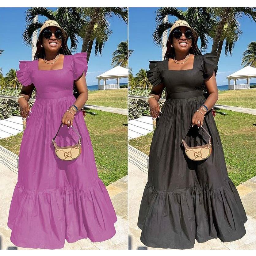 Square Neck Maxi dress – YELLOW SUB TRADING