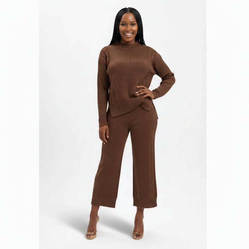 Chiquease Simple Casual 2 Piece Winter Set