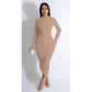 Vintage Long Sleeve Bodycon Dress