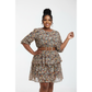 Short Sleeve High Waisted Dress
