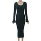 Knitted Bodycon Long Sleeve Dress