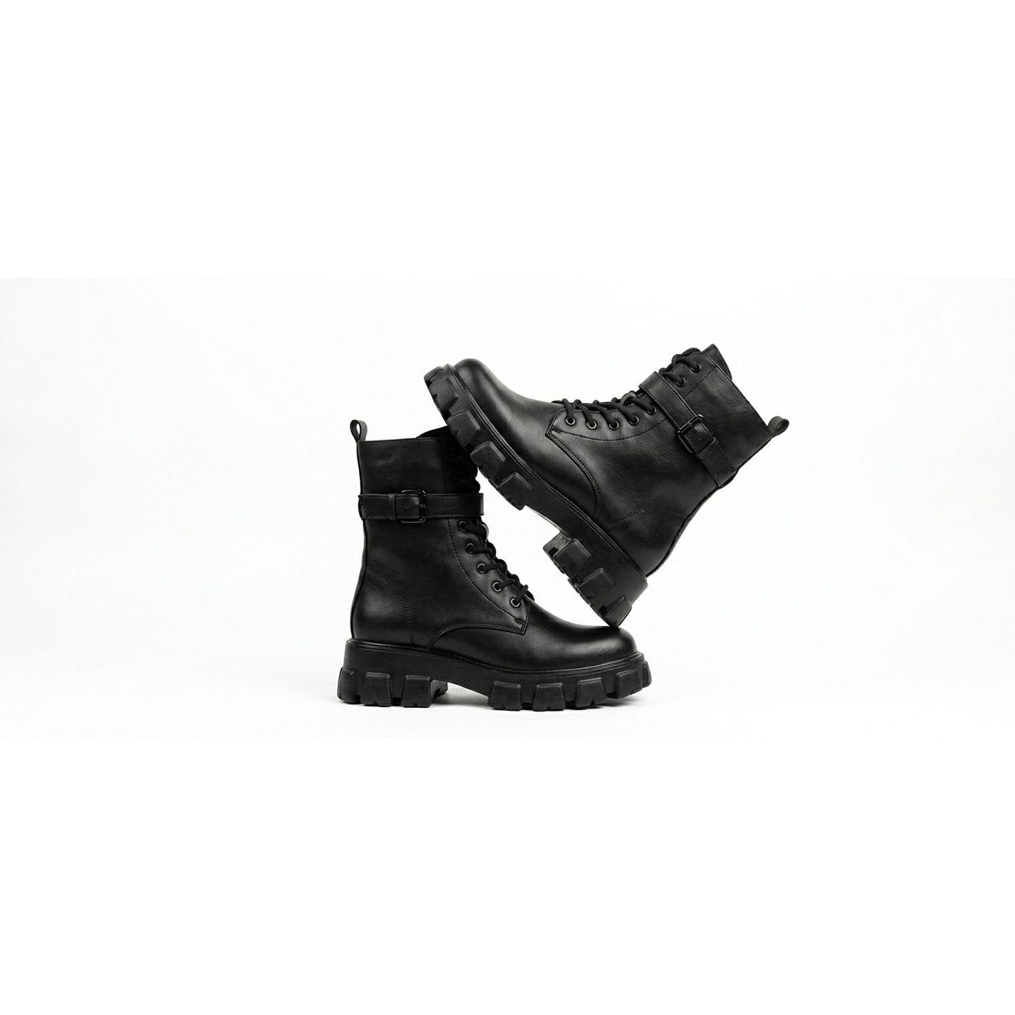 Chunky Pocket Platform Boots
