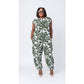 Vintage Round Neck Jumpsuit