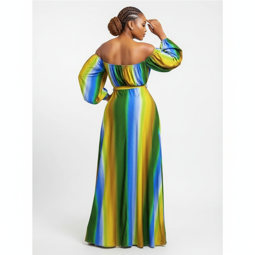 Long Sleeve Off Shoulder Maxi dress