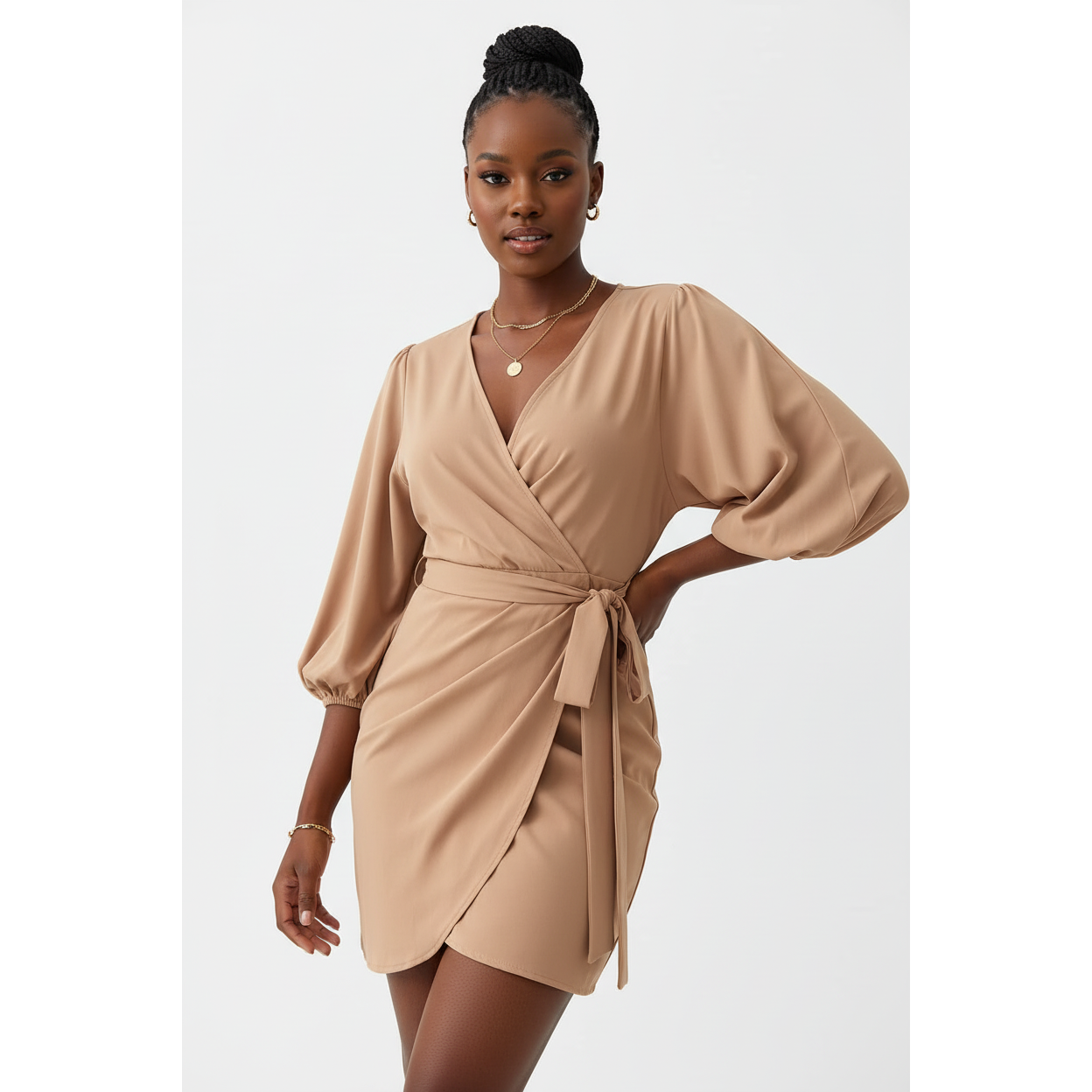 Wrapped Around Mini Dress