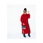 Hooded Side Slit Dress
