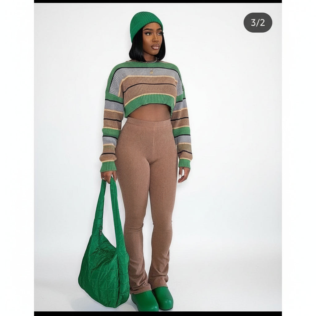 Sexy Knitted 3 Piece Set