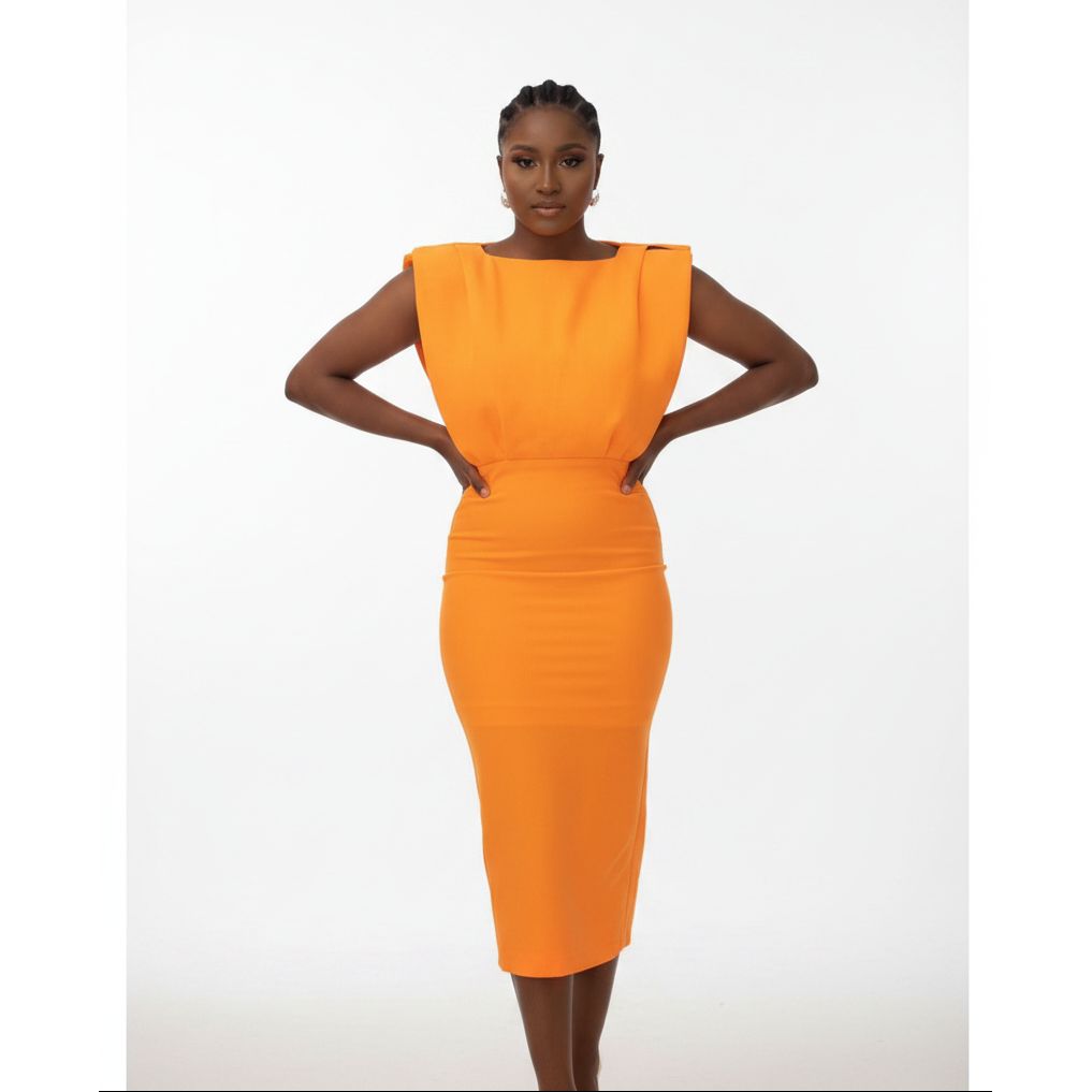 Sleeveless Round Neck Dress
