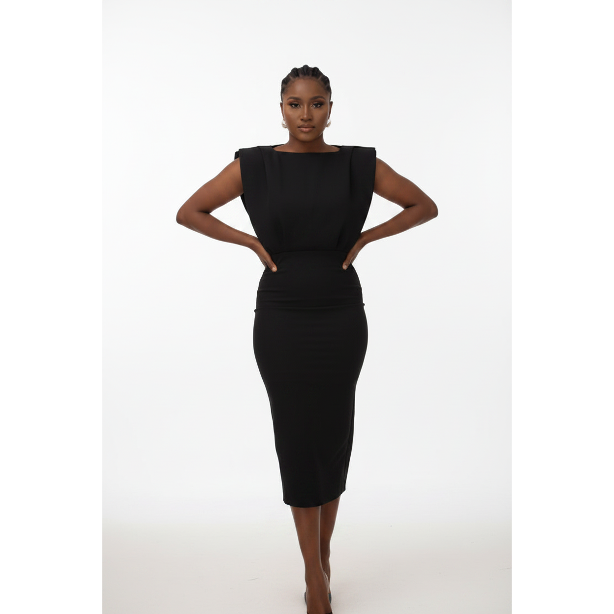 Sleeveless Round Neck Dress