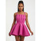 Sleeveless Pleated Mini Dress