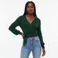 Knitted V-Neck Top