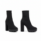 Stretchy Thick Heel Ankle Boots