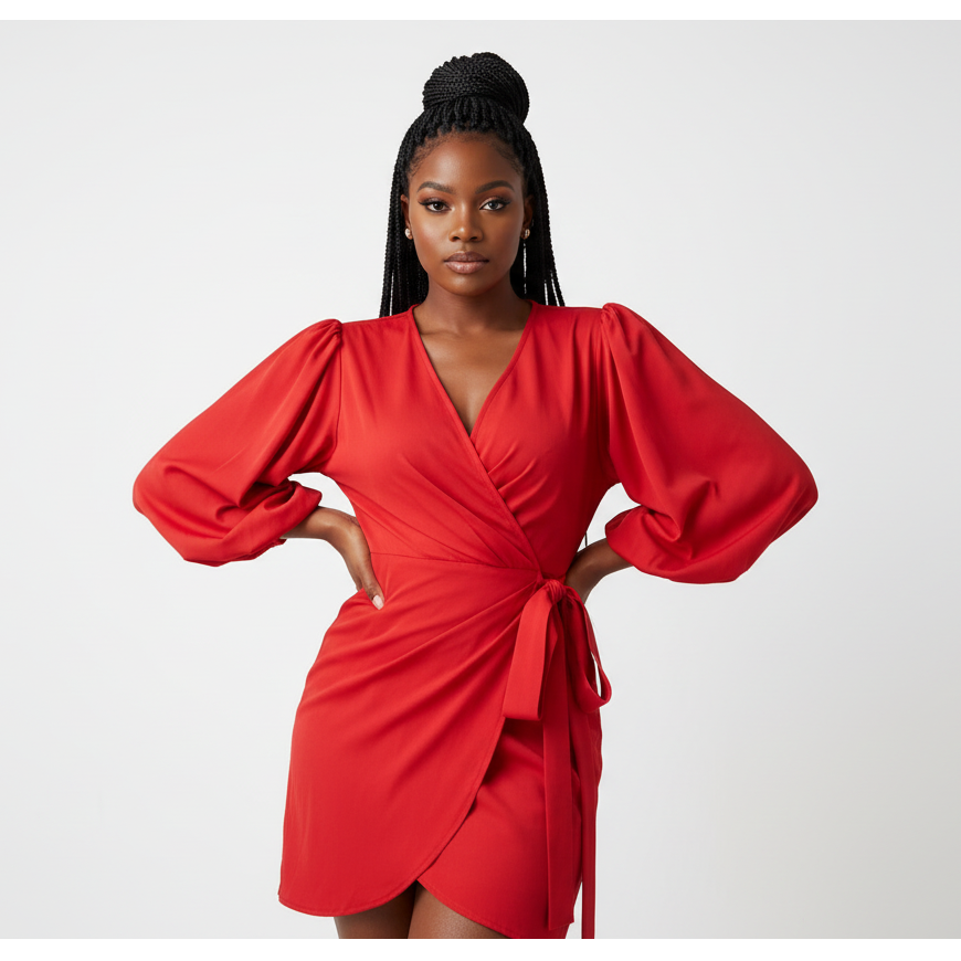 Wrapped Around Mini Dress