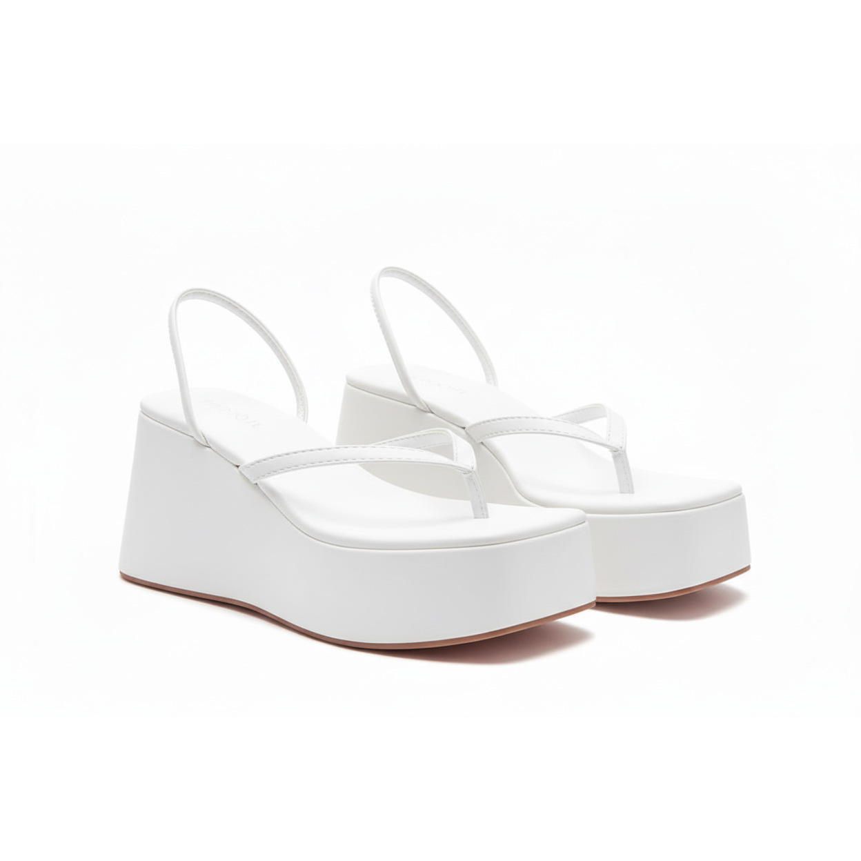 Chain Straps Wedge Sandals
