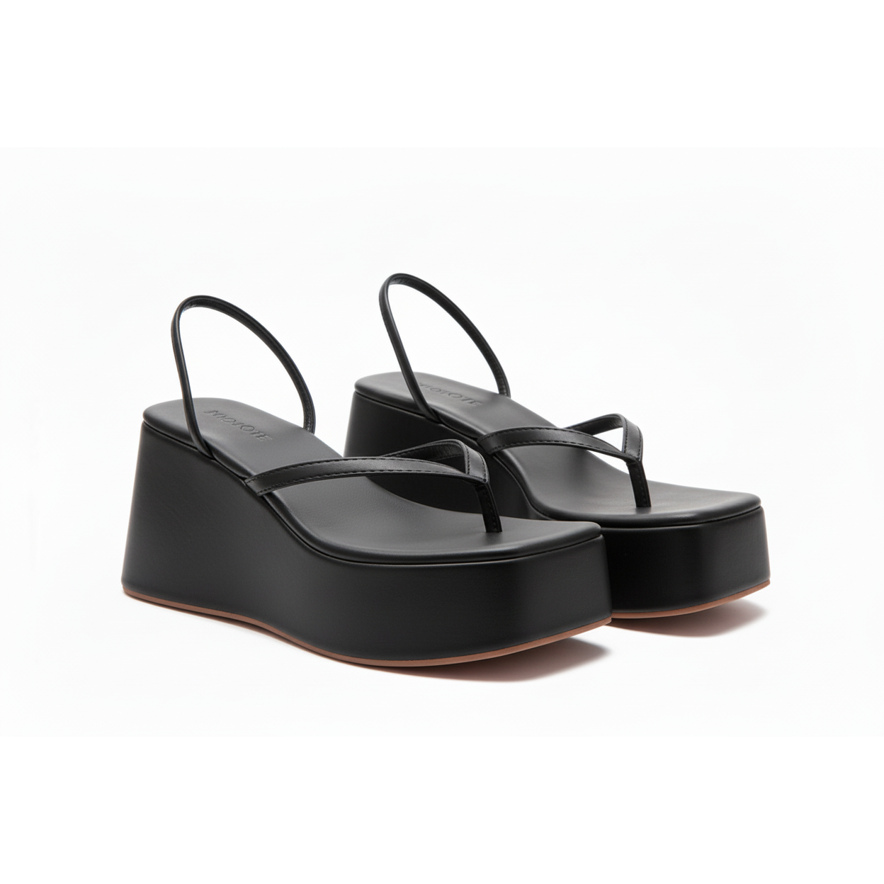 Chain Straps Wedge Sandals