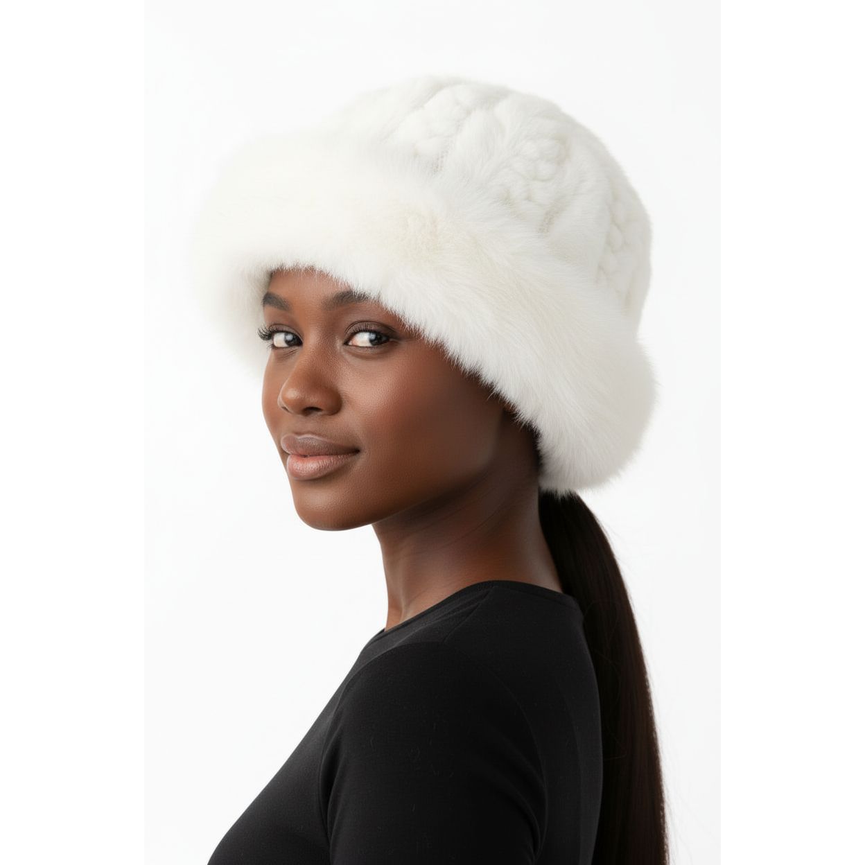 Fluffy Fur Round Winter Bucket Hat