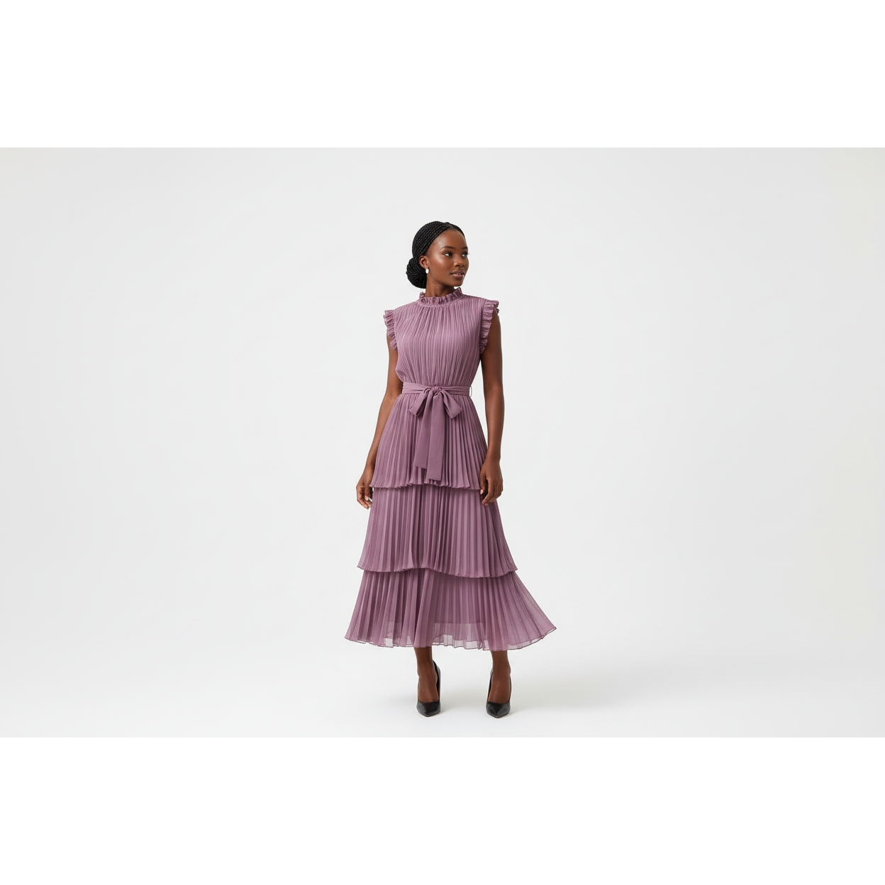 Sleeveless Ruffle Dress