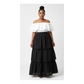 Pleated Patchwork Skirt