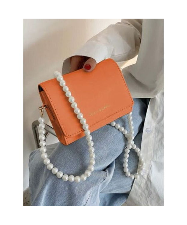 Portable Flip Beads Crossbody Handbag