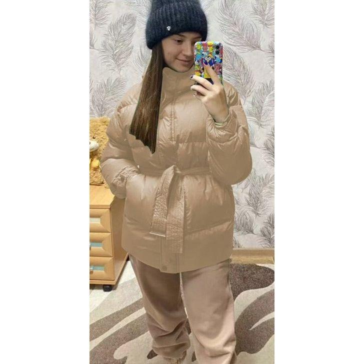 Buttoned Bomber Coat