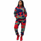 Camouflage Hooded Tracksuit Set