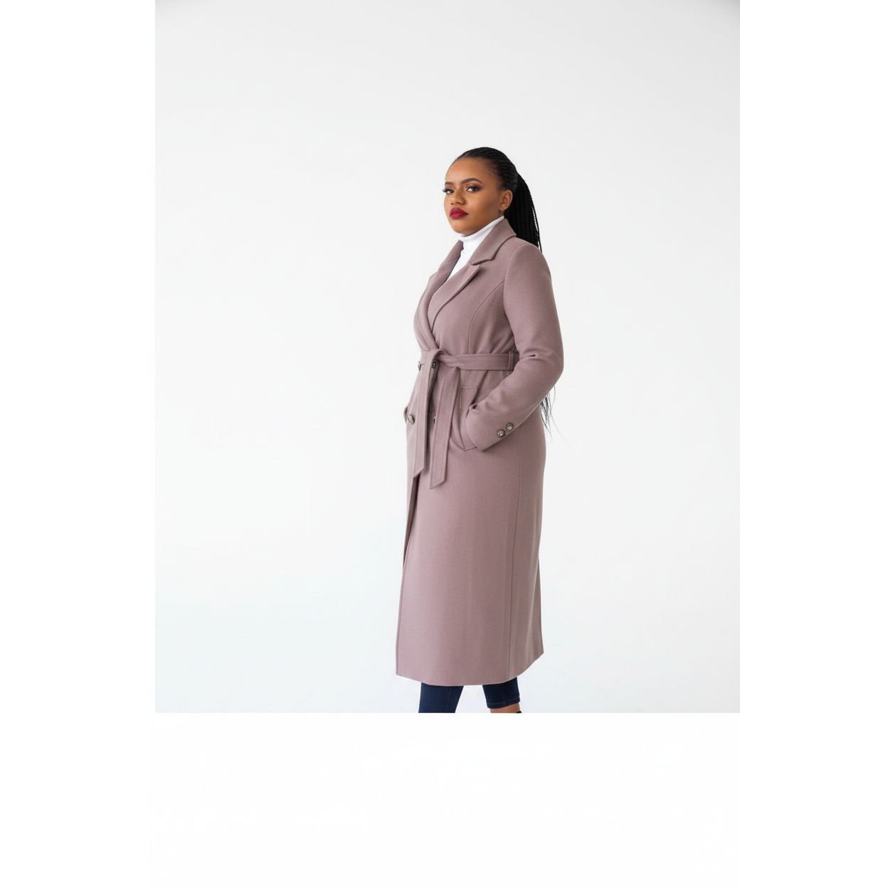 Button Detailed Long Winter Coat